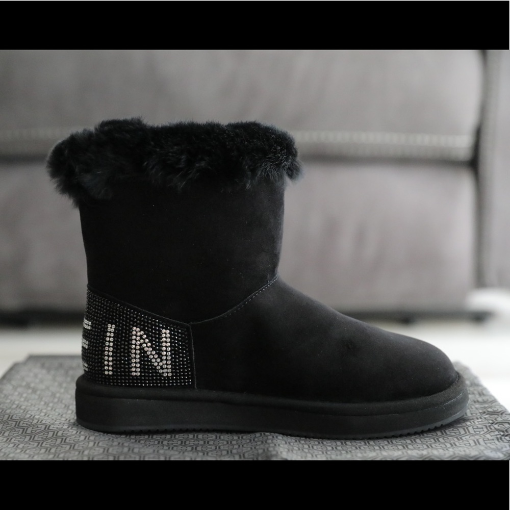 37 Black Philipp Plein Boots Low Flat w/Crystals